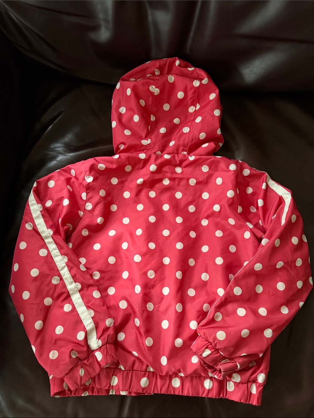 Pink Platinum Polkadot Lined Jacket Pink, White and Orange - Picture 6 of 6